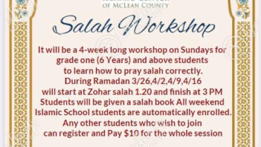 Salah Workshop for Kids